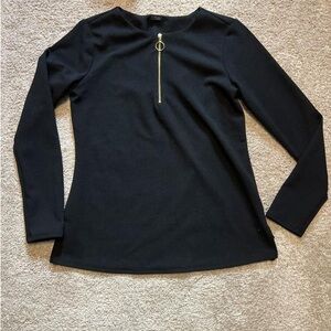Elegant Black Long Sleeve Top